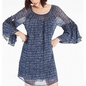 NWT Blue Lucky Brand Ruffle Dress (M)